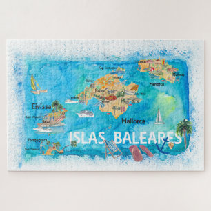Islas Baleares Mallorca, Ibiza & Menorca Jigsaw Puzzle