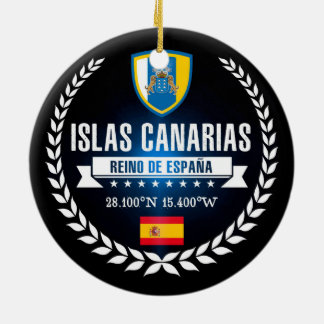 Islas Canarias Ceramic Ornament