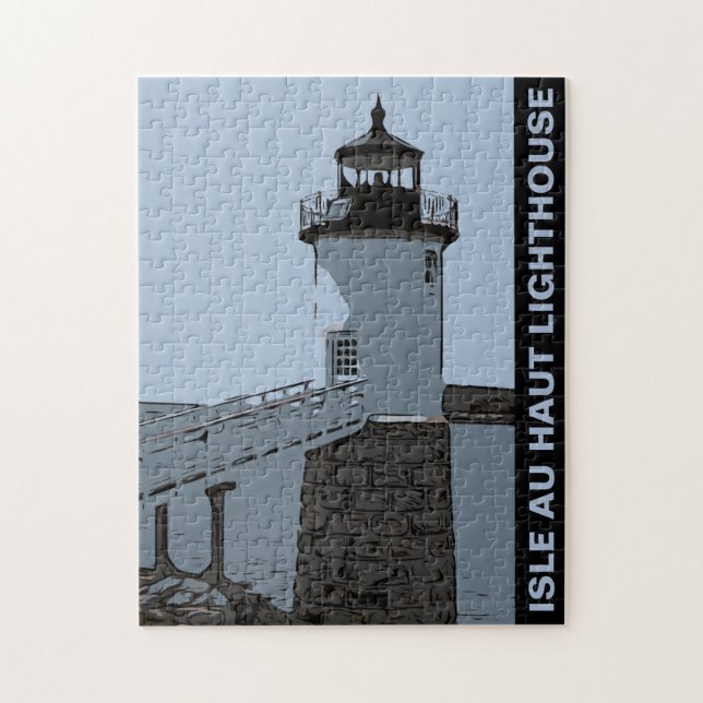 ISLE AU HAUT LIGHTHOUSE JIGSAW PUZZLE (Vertical)