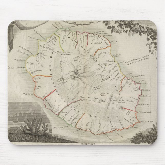 Isle De La Reunion Mouse Pad (Front)