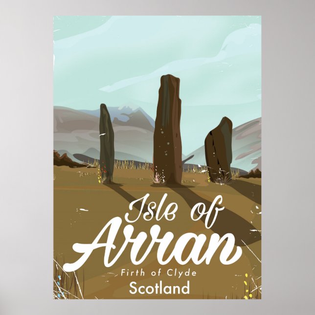 Isle of Arran vintage travel poster (Front)