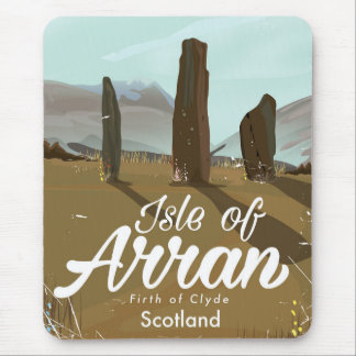 Isle of Arran vintage travel poster Mouse Pad