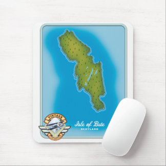 Isle of Bute map Mouse Pad