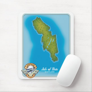 Isle of Bute map Mouse Pad