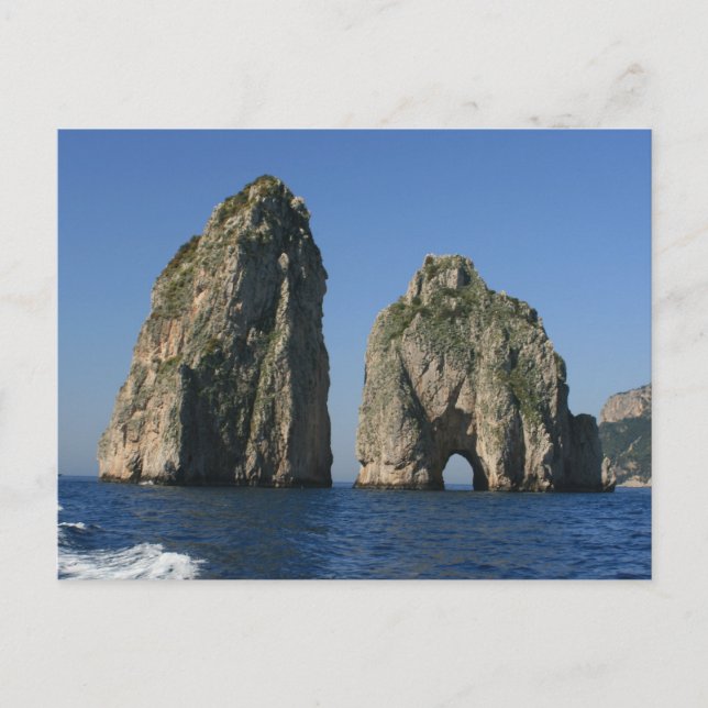 Isle of Capri, Faraglioni Postcard (Front)
