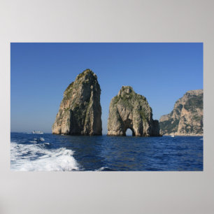 Isle of Capri, Faraglioni Poster