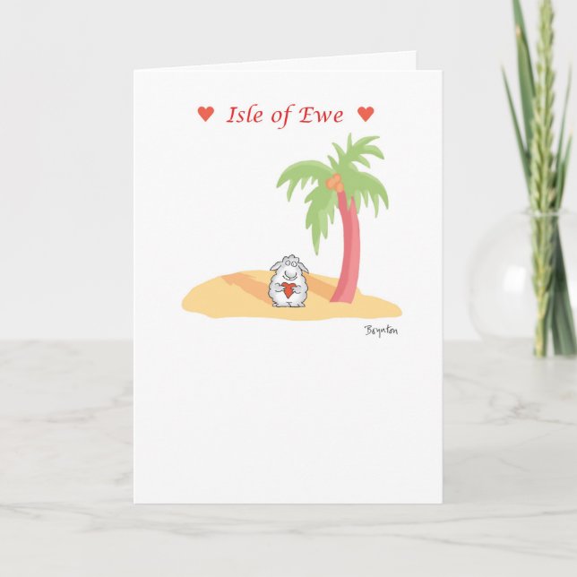 ISLE OF EWE Valentine by Boynton Holiday Card (Front)