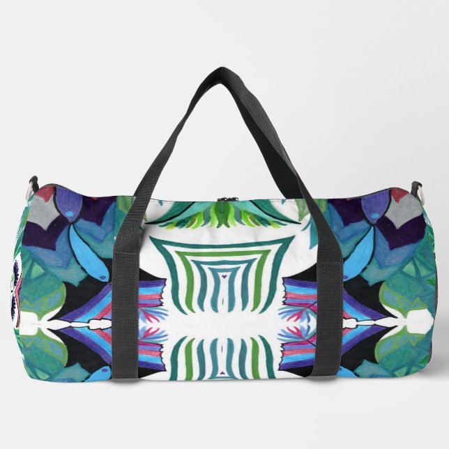 Isle-of-Ferns Multi-C/M's on a duffle bag (Front)