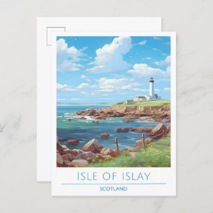 Isle of Islay Scotland Vintage Travel Postcard