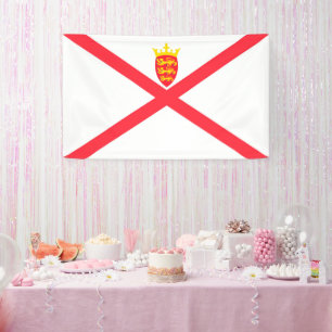 Isle of Jersey flag Banner