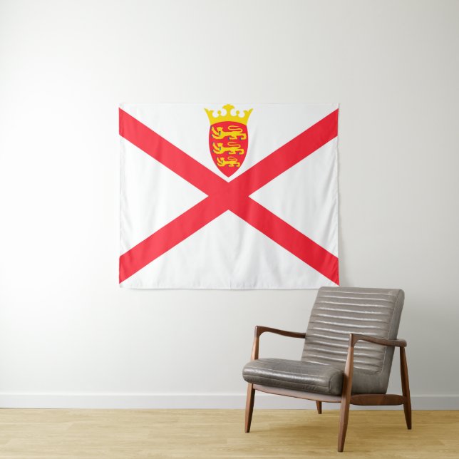 Isle of Jersey flag Tapestry (In Situ (Horizontal))