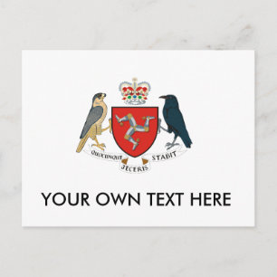 Isle of Man Coat of Arms Postcard