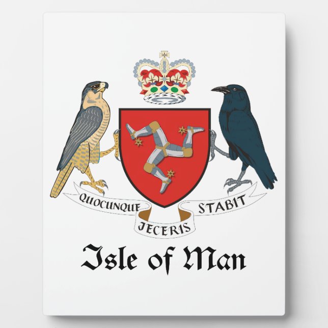 ISLE OF MAN - emblem/flag/symbol/coat of arms Plaque (Front)
