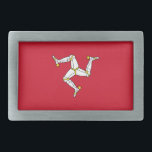 Isle of Man Flag Belt Buckle<br><div class="desc">Patriotic flag of Isle of Man.</div>