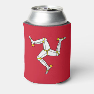 Isle of Man Flag Can Cooler