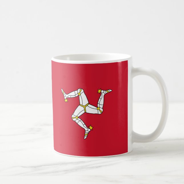Isle of Man Flag Ceramic Mug (Right)