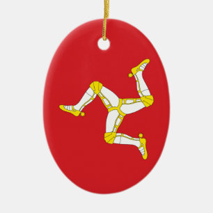 Isle of man Flag Ceramic Ornament