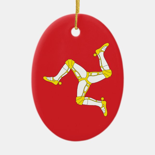 Isle of man Flag Ceramic Ornament (Front)