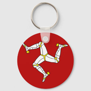 Isle Of Man Flag Keychain