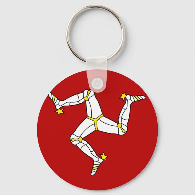 Isle Of Man Flag Keychain (Front)