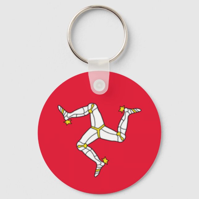 Isle of Man Flag Keychain (Front)