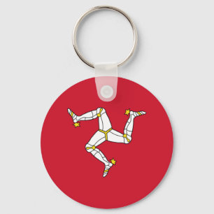Isle of Man Flag Keychain