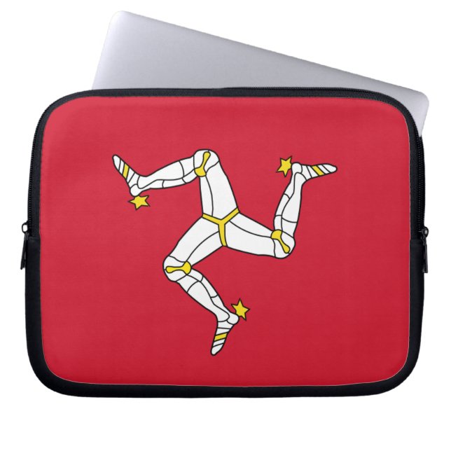 Isle of Man Flag Laptop Sleeve (Front)