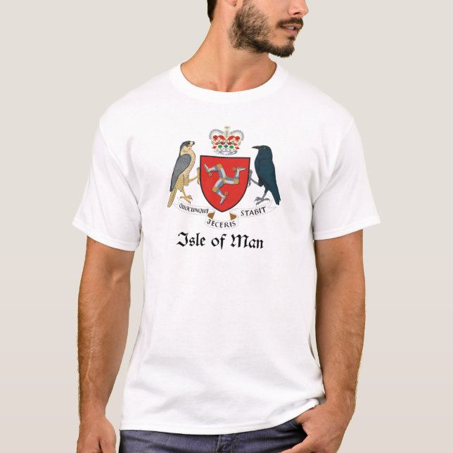 ISLE OF MAN - flag/logo/coat-of-arms/insignia T-Shirt (Front)