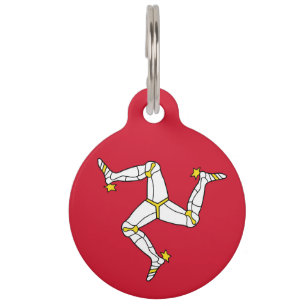 Isle of Man flag Pet Tag