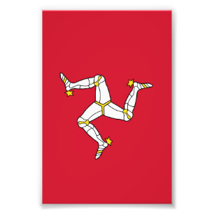 Isle of Man flag Photo Print