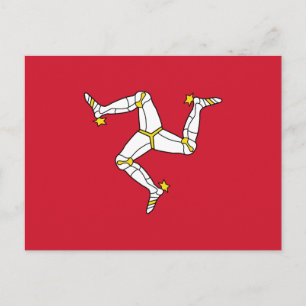 Isle of Man Flag Postcard