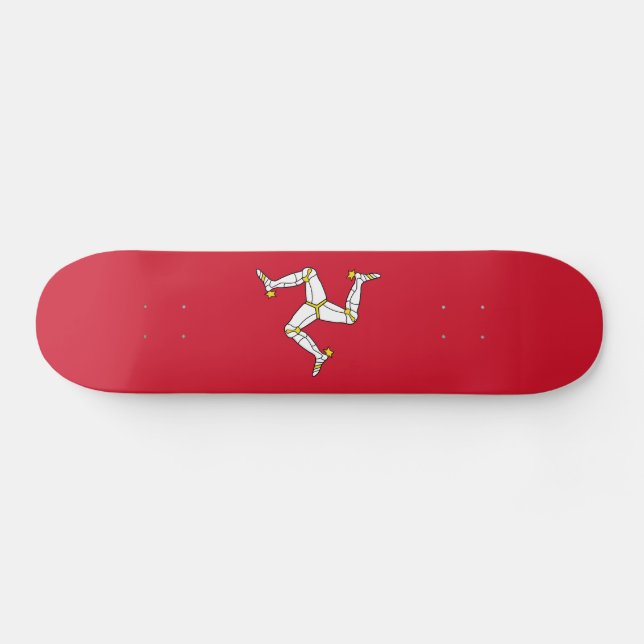 Isle of Man Flag Skateboard (Horz)