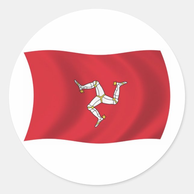 Isle of Man Flag Sticker (Front)