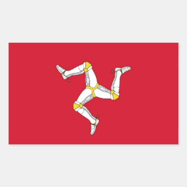 Isle of Man Flag Sticker (Front)