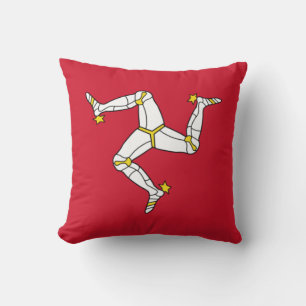 Isle of Man Flag Throw Pillow