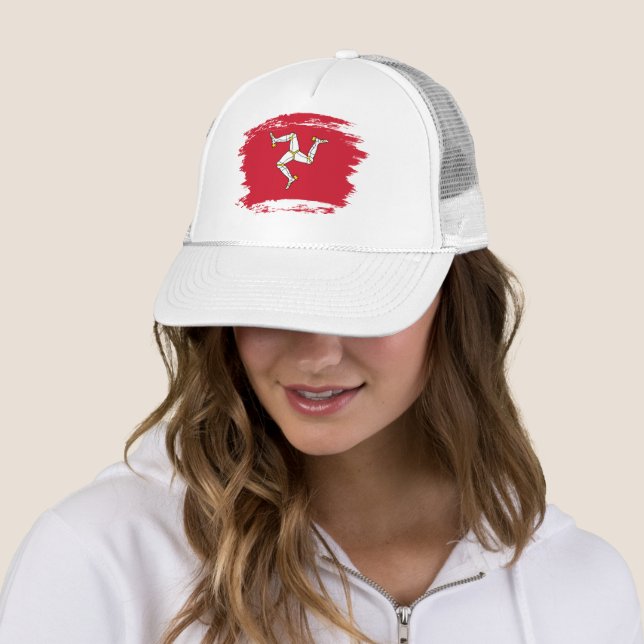 Isle of Man flag Trucker Hat (In Situ)