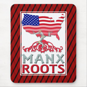 Isle of Man Manx American Mousemat Mouse Pad