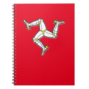 Isle Of Man Manx Flag 3 Legs Of Man Triskelion Notebook