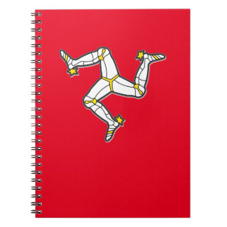 Isle Of Man Manx Flag 3 Legs Of Man Triskelion Notebook