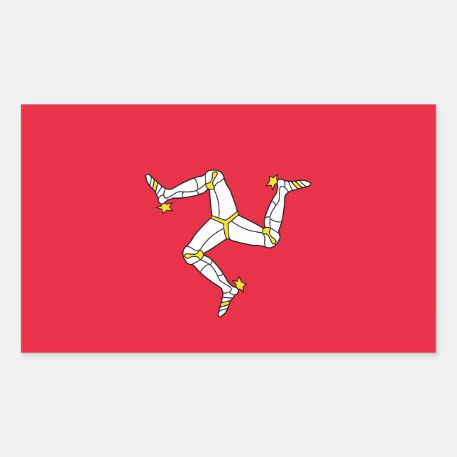 Isle of Man – Manx Flag Sticker (Front)