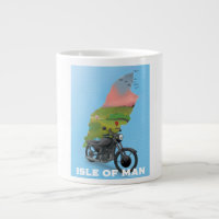 Isle of Man Motorbike travel poster