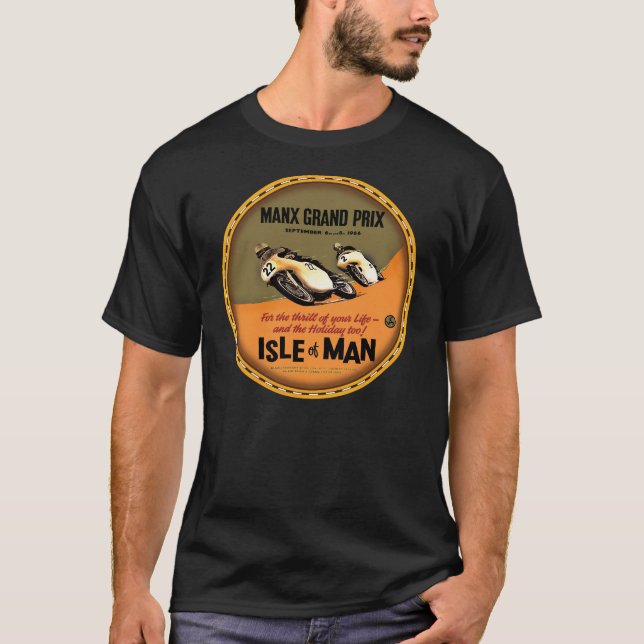 Isle of Man Motorcycle grand prix sign T-Shirt (Front)