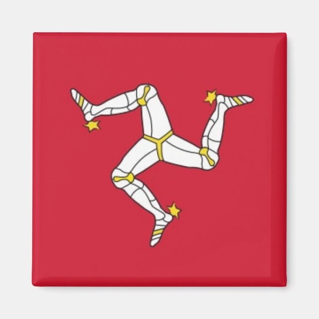 Isle of Man National World Flag Magnet (Front)