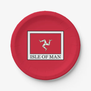 Isle of Man Paper Plate