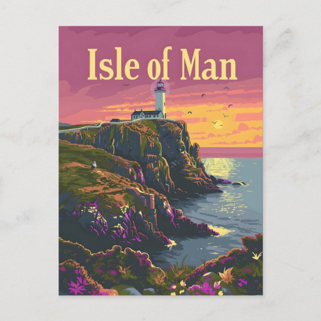 Isle of Man Postcard (Front)