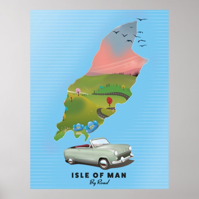 Isle of Man travel poster (Front)