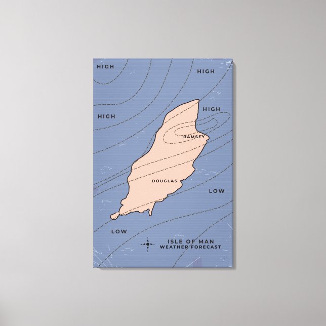 Isle of Man Weather forecast Canvas Print (Front)