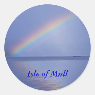 Isle of Mull Rainbow Classic Round Sticker