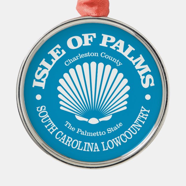 Isle of Palms (seashell) Metal Ornament (Front)