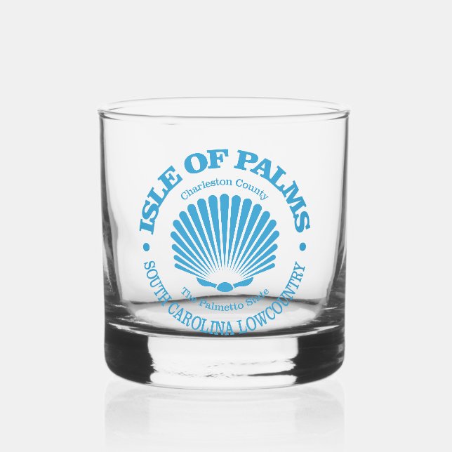Isle of Palms (seashell) Whiskey Glass (Front)
